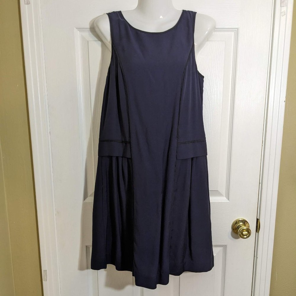 J. Crew Navy Sleeveless A-Line Knee Length Dress - size 4 NWT